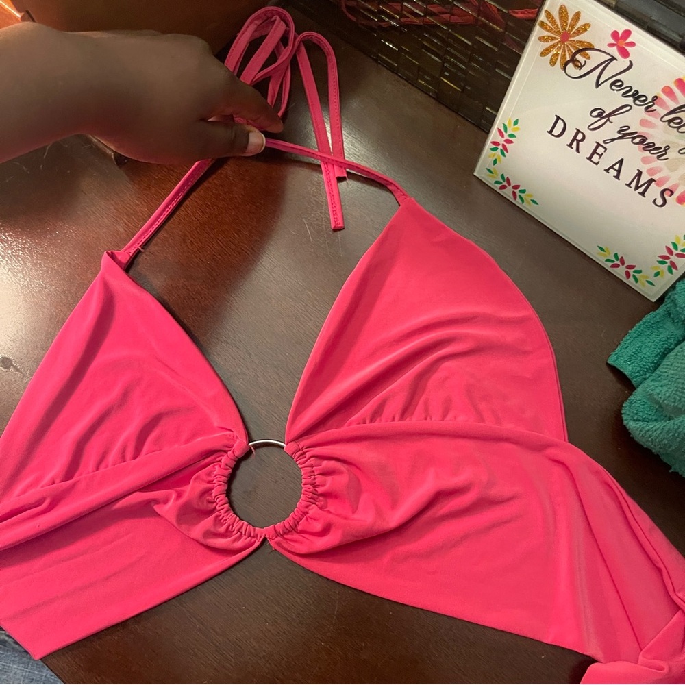 Pink crop top